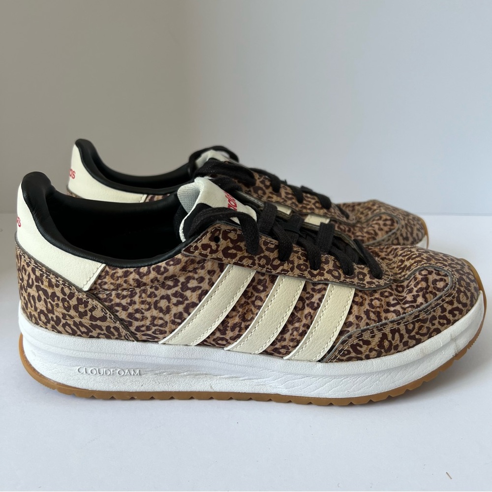 Adidas Run 70s 2.0 leopard animal print sneakers women’s size 7